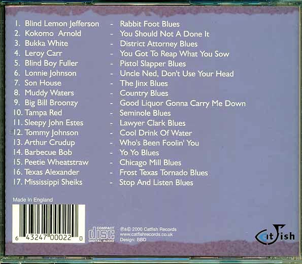 Blind Lemon Jefferson, Kokomo Arnold, Bukka White, Leroy Carr, Etc. - Gone Finshin': Tasty Bait From The Catfish Catalogue (CD)