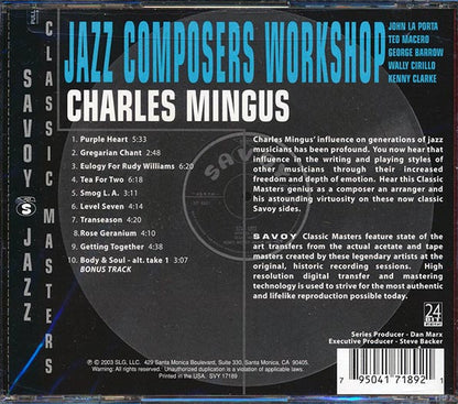 Charles Mingus - Jazz Composers Workshop (CD)