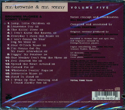 Brownie McGhee, Sonny Terry - The Bluesville Years Volume 5 (CD)