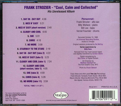 Frank Strozier - Cool, Calm And Collected: The Unreleased Frank Strozier (CD)