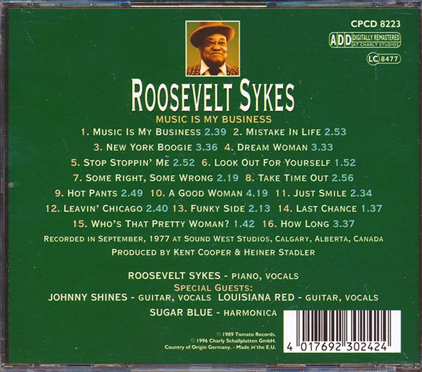 Roosevelt Sykes - Music Is My Business (CD)