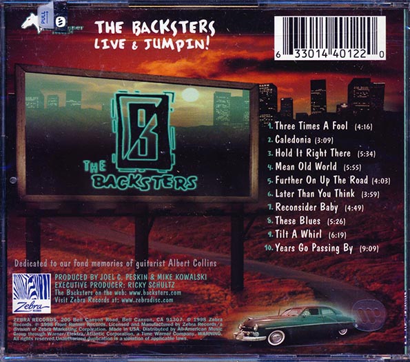The Backsters - Live & Jumpin! (CD)