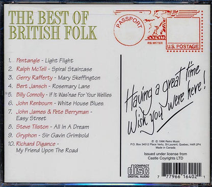 John Renbourn, Pentangle, Bert Jansch, Gerry Rafferty, Etc. - The Best Of British Folk (CD)