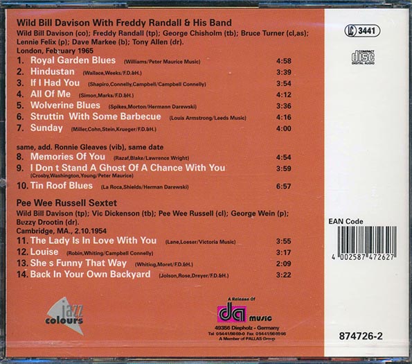 Wild Bill Davison - Struttin' With Some Barbecue (CD)