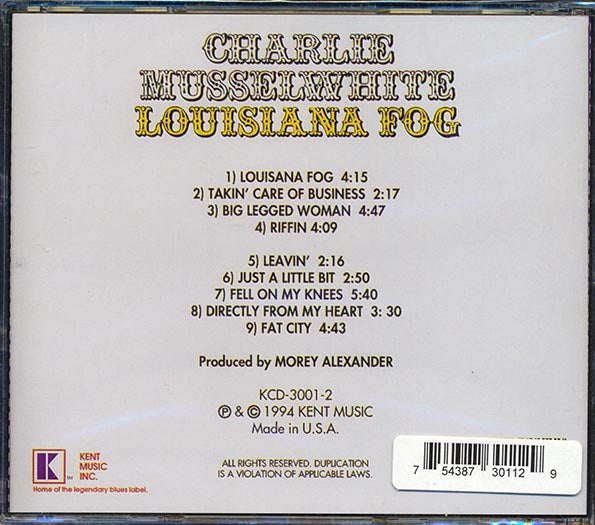 Charlie Musselwhite - Louisiana Fog (CD)