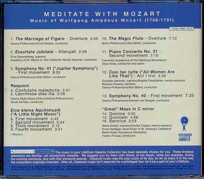 Various - Meditate With Mozart (CD)