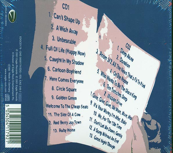 The Wonder Stuff - Cursed With Insincerity: All The Hits Live (26 tracks) (2xCD) (incl. large booklet) (CD)