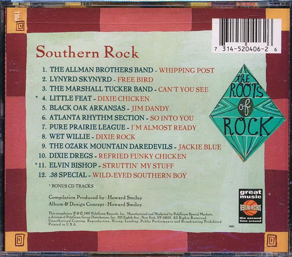 38 Special, Ozark Mountain Daredevils, The Marshall Tucker Band, Etc. - The Roots Of Rock: Southern Rock (CD)