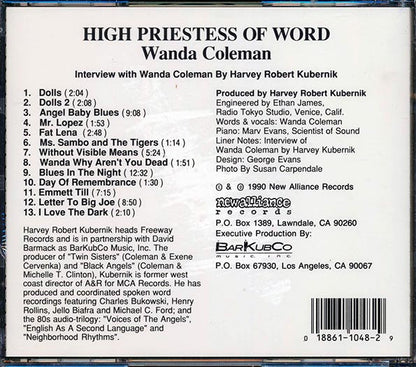 Wanda Coleman - High Priestess Of Word (CD)