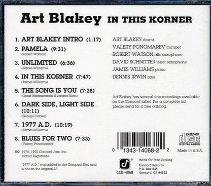 Art Blakey - In This Korner (CD)