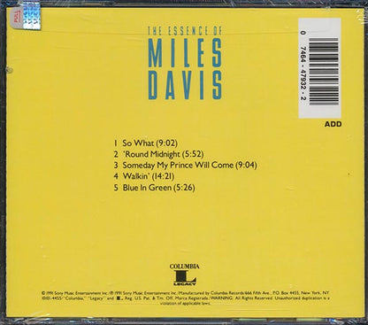 Miles Davis - The Essence Of Miles Davis (CD)