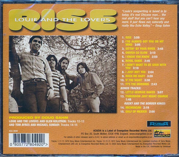 Louie & The Lovers - Rise (CD)