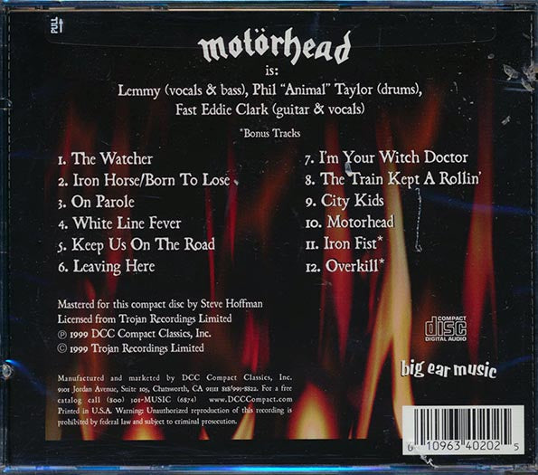 Motorhead - Live, Loud, And Lewd (CD)