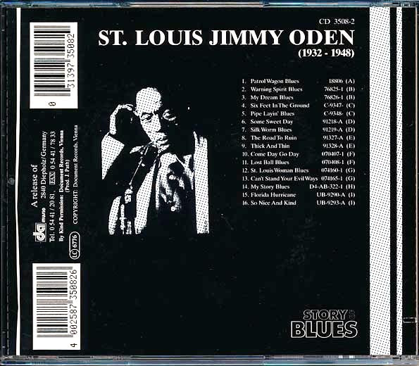 St. Louis Jimmy Oden - St. Louis Jimmy Oden 1932-1948 (CD)