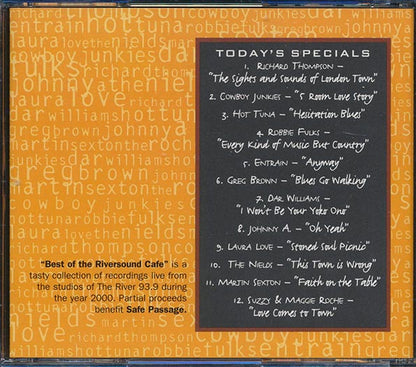 Cowboy Junkies, Hot Tuna, Robbie Fulks, Entrain, Etc. - The Riversound Cafe: Delicious Live Performances From The Studios Of The River 93.9 (CD)