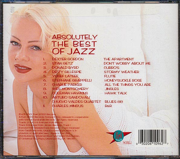 Dexter Gordon, Stan Getz, Donald Byrd, Dizzy Gillespie, Etc. - Absolutely The Best Of Jazz (CD)