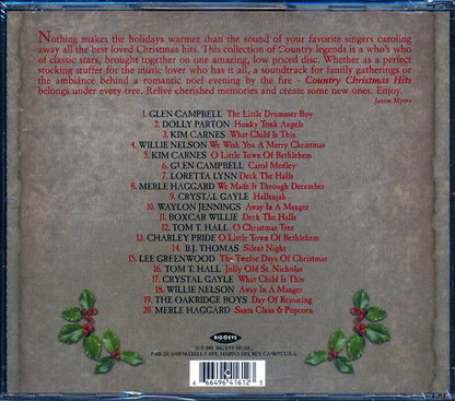 Glen Campbell, Dolly Parton, Kim Carnes, Willie Nelson, Etc. - Country Christmas Hits (20 tracks) (CD)