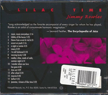 Jimmy Rowles - Lilac Time (CD)