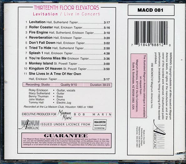 The 13th Floor Elevators - Levitation (CD)