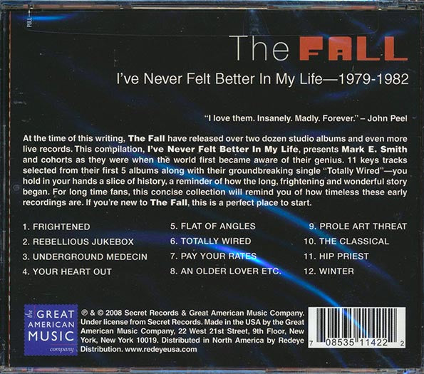 The Fall - I've Never Felt Better In My Life 1979-1982 (CD)