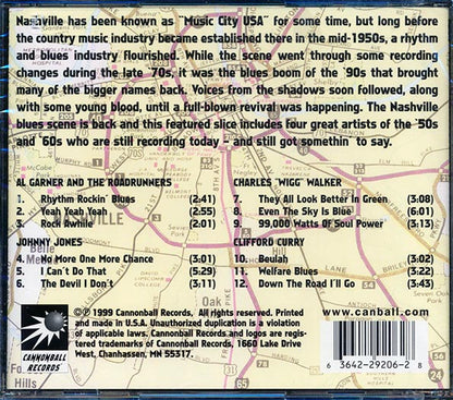 Al Garner & The Roadrunners, Johnny Jones, Charles Walker, Clifford Curry, Etc. - Blues Across America: The Nashville Scene (CD)