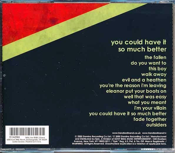 Franz Ferdinand - You Could Have It So Much Better (CD)