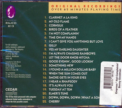 Benny Goodman - I'm Not Complainin' (CD)