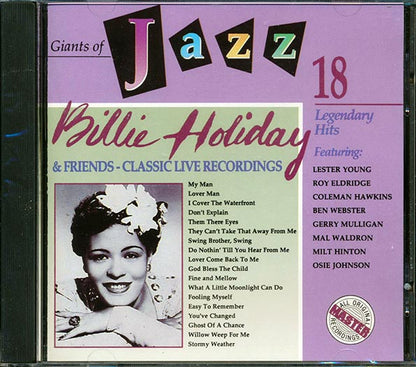 Billie Holiday & Friends - Classic Live Recordings: Giants Of Jazz (CD)