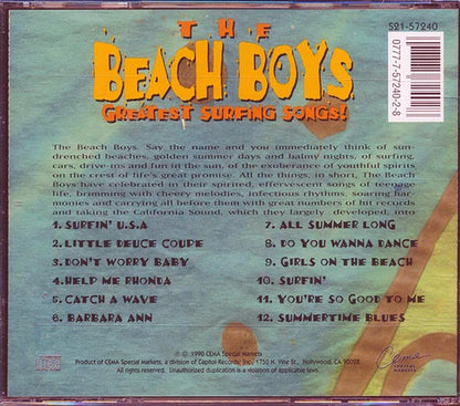 The Beach Boys - Greatest Surfing Songs! (CD)