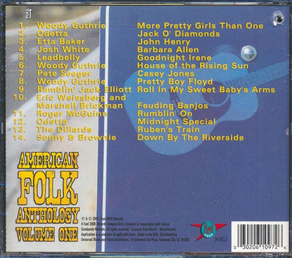 Woody Guthrie, Odetta, Ramblin' Jack Elliott, Leadbelly, Pete Seeger, Etc. - American Folk Anthology Volume 1 (incl. large booklet) (marked/ltd stock) (CD)