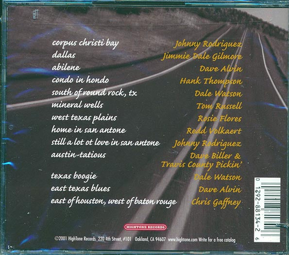 Johnny Rodriguez, Dave Alvin, Hank Thompson, Dale Watson, Etc. - Texas Boogie: A Collection Of Texas Songs (CD)