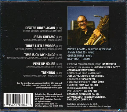 Pepper Adams - Urban Dreams (CD)