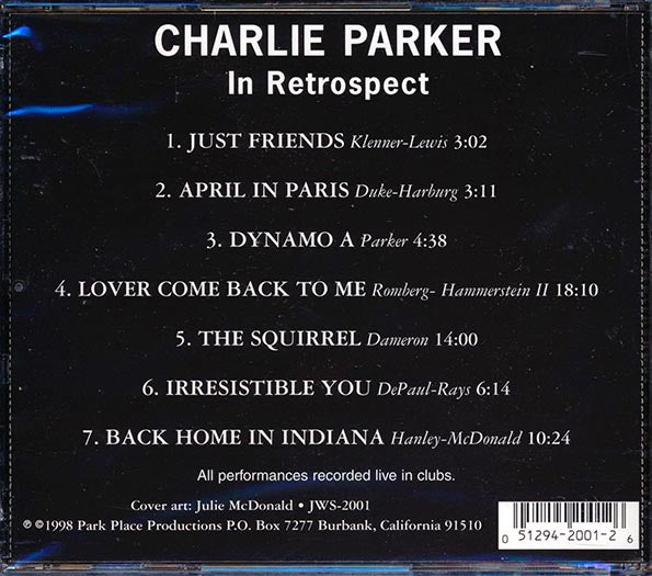 Charlie Parker - In Retrospect (CD)