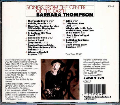 Barbara Thompson - Songs From The Center Of The Earth (CD)