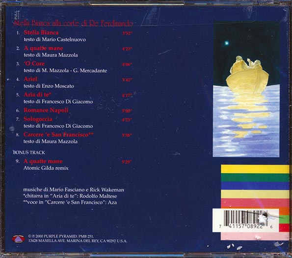 Rick Wakeman, Mario Fasciano - Stella Bianca Alla Corte Di Re Ferdinando (CD)