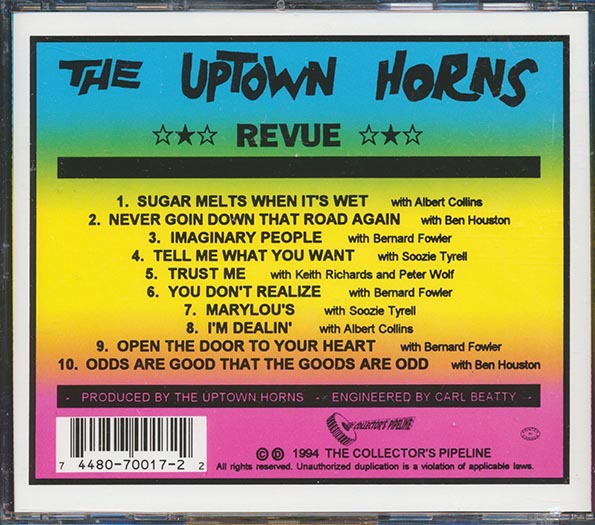 Crispin Cioe, Arno Hecht, Bob Funk, Larry Etkin, Etc. - The Uptown Horns Revue (CD)