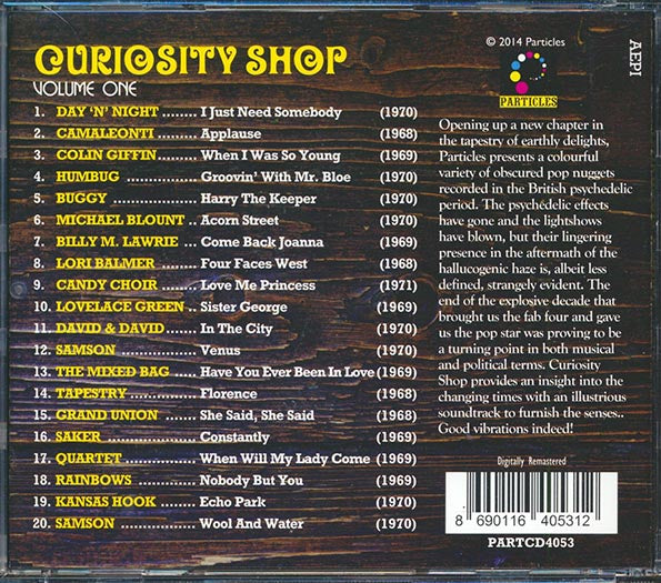 Humbug, Buggy, Grand Union, Saker, Kansas Hook - Curiousity Shop Volume 1: A Rare Collection Of Aural Antiquities And Objects D'art From The British Isles 1968-1971 (CD)