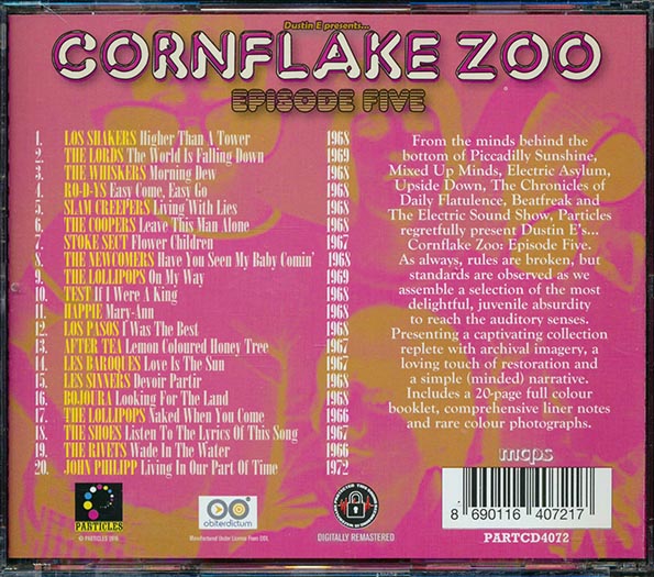 Bojour, The Coopers, The Lords, The Lollipops, Etc. - Cornflake Zoo Episode 5 (CD)
