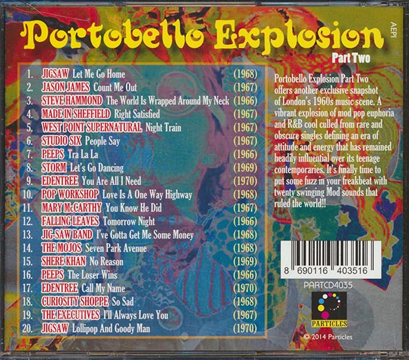 Jigsaw, Peeps, Storm, The Mojos, Curiousity Shoppe, Etc. - Portobello Explosion Part 2: The Mod Pop Sound Of Swinging London (CD)