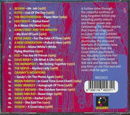 Ayshea, Jigsaw, Fable, Egg, A New Generation, Etc. - Piccadilly Sunshine Part 12: British Pop Psych And Other Flavours 1967-1970 (CD)