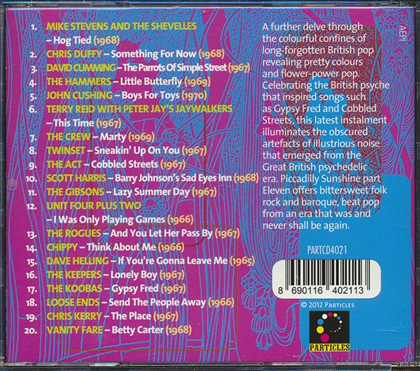 Chippy, The Act, Loose Ends, Vanity Fare, The Crew, Twinset, Etc. - Piccadilly Sunshine Part 11: British Pop Psych And Other Flavours 1966-1970 (CD)