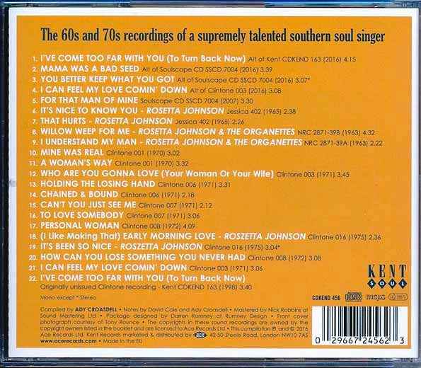 Rozetta Johnson - A Woman's Way: The Complete Rozetta Johnson 1963-1975 (CD)