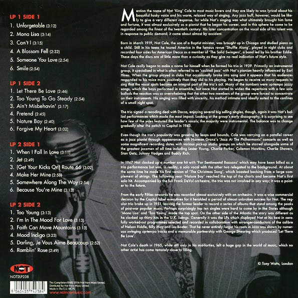 Nat King Cole - The Very Best Of Nat King Cole (2xLP) (LP) - PureSound Records