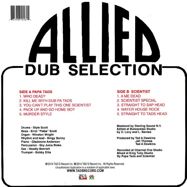 Scientist - Allied Dub Selection: Scientist Vs. Papa Tad's (LP)