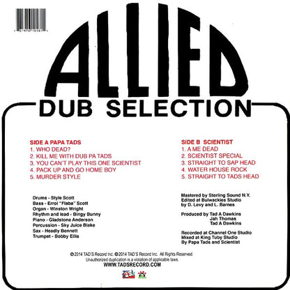 Scientist - Allied Dub Selection: Scientist Vs. Papa Tad's (LP)