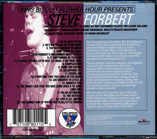 Steve Forbert - In Concert (incl. large booklet) (CD)