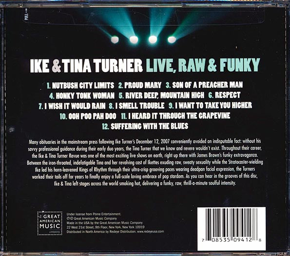 Ike & Tina Turner - Live, Raw & Funky (CD)