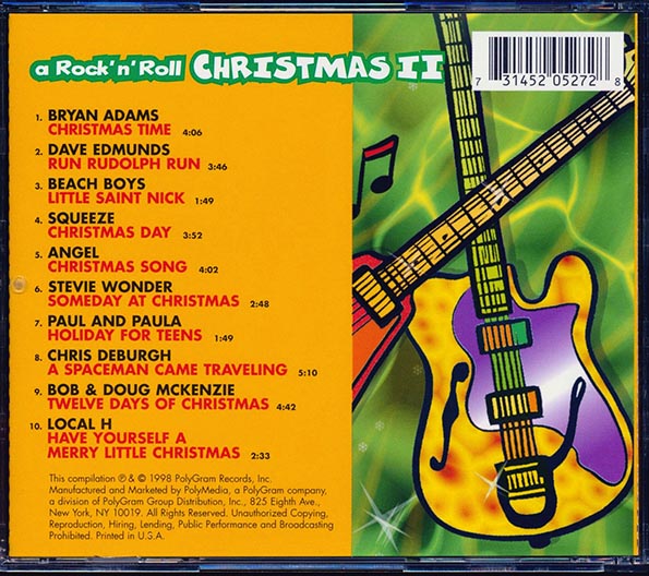 Bryan Adams, Stevie Wonder, The Beach Boys, Etc. - A Rock N Roll Christmas 2 (CD)