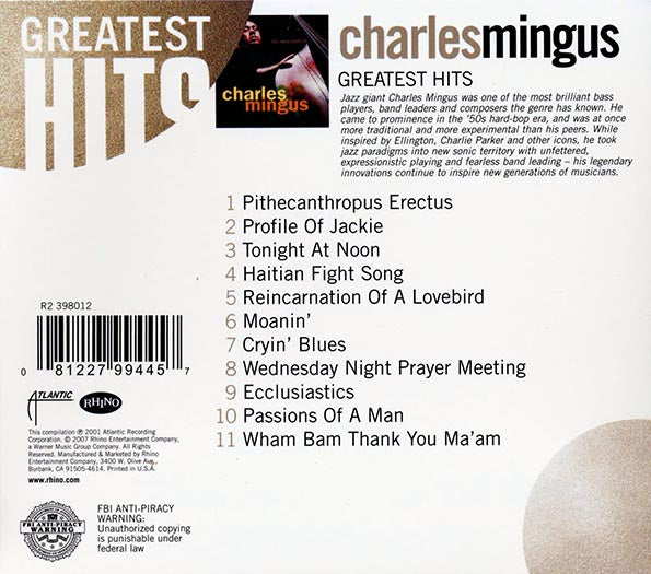 Charles Mingus - The Very Best Of Charles Mingus (CD)