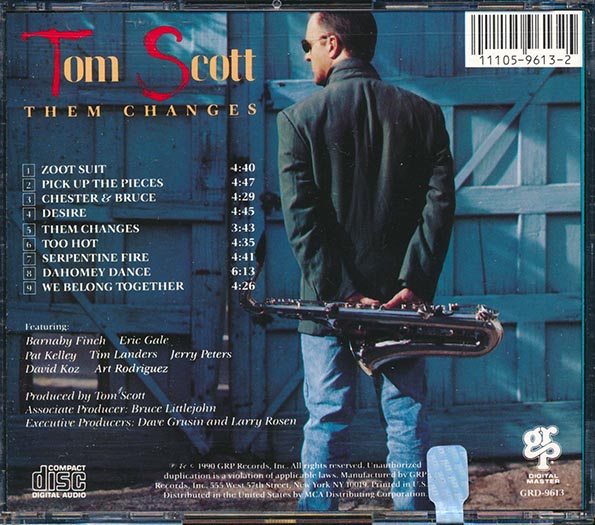 Tom Scott - Them Changes (CD)